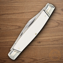 Rough Ryder Stockman Pocket Knife Stainless Steel Blades White Micarta Handle
