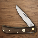 Rough Ryder Small Work Folding Knife Stainless Steel Blade  Brown Burlap Micarta Handle