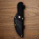Rough Ryder Tater Skin Series Rogue Fixed Knife 4.25" 440 Steel Blade  Brown Burlap Micarta Handle