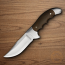 Rough Ryder Tater Skin Series Rogue Fixed Knife 4.25" 440 Steel Blade  Brown Burlap Micarta Handle