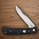 Rough Ryder Work Folding Knife Stainless Steel Blade Blue Jean Micarta Handle