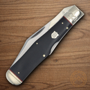 Rough Ryder Highland Folding Knife Stainless Steel Blade Black Micarta Handle
