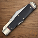 Rough Ryder Highland Folding Knife Stainless Steel Blade Black Micarta Handle