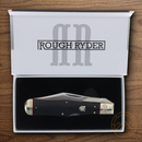 Rough Ryder Highland Folding Knife Stainless Steel Blade Black Micarta Handle
