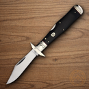 Rough Ryder Highland Folding Knife Stainless Steel Blade Black Micarta Handle