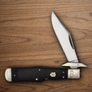 Rough Ryder Highland Folding Knife Stainless Steel Blade Black Micarta Handle