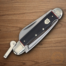 Rough Ryder Marlin Spike Pocket Knife Stainless Steel Blade Black/Red Micarta Handle