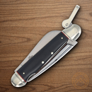 Rough Ryder Marlin Spike Pocket Knife Stainless Steel Blade Black/Red Micarta Handle