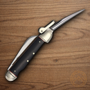 Rough Ryder Marlin Spike Pocket Knife Stainless Steel Blade Black/Red Micarta Handle