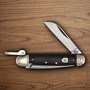 Rough Ryder Marlin Spike Pocket Knife Stainless Steel Blade Black/Red Micarta Handle