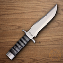 Rough Ryder Fixed Knife 7" Stainless Steel Blade Black Pakkawood/Stainless Handle
