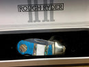 Rough Ryder Cub Stoneworx Folding Knife 1.5" Stainless Steel Blade Turquoise/Mother of Pearl/abalone Handle