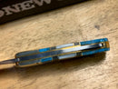 Rough Ryder Cub Stoneworx Folding Knife 1.5" Stainless Steel Blade Turquoise/Mother of Pearl/abalone Handle