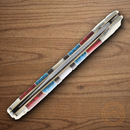 Rough Ryder Stoneworx Folding Knife Stainless Steel Blade Blue/Red Turquoise/Mother of Pearl/abalone Handle