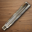 Rough Ryder Jumbo Trapper Pocket Knife Carbon Steel Blades Cinnamon Stag Bone Handle