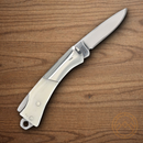 Rough Ryder Mini Folding Knife 1" Stainless Steel Blade White Bone Handle