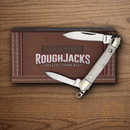 Rough Ryder Mini Canoe Pocket Knife Stainless Steel Blade White Bone Handle