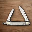 Rough Ryder Mini Canoe Pocket Knife Stainless Steel Blade White Bone Handle