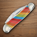 Rough Ryder Lollipop Series Swayback Pocket Knife Stainless Steel Blades Multi Plastic Handle