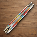 Rough Ryder Lollipop Series Swayback Pocket Knife Stainless Steel Blades Multi Plastic Handle
