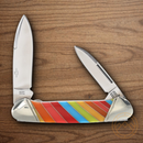 Rough Ryder Canoe Lollipop Series Pocket Knife Stainless Steel Blades Multi Plastic Handle