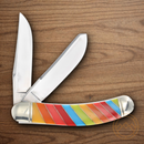 Rough Ryder Lollipop Sowbelly Trapper Pocket Knife Stainless Steel Blades Multi Plastic Handle