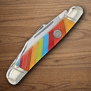 Rough Ryder Lollipop Series Texas Stockman Pocket Knife Stainless Steel Blades Multi Plastic Handle