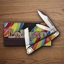 Rough Ryder Lollipop Series Texas Stockman Pocket Knife Stainless Steel Blades Multi Plastic Handle