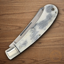 Rough Ryder Apaloosa Pocket Knife Stainless Steel Blades White/Gray Bone Handle