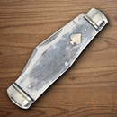 Rough Ryder Appaloosa Coke Bottle Pocket Knife Stainless Steel Blades White/Gray Bone Handle