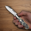 Rough Ryder Appaloosa Folding Knife Stainless Steel Blades White/Gray Bone Handle