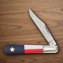 Rough Ryder Texas Star Daddy Barlow Folding Knife Stainless Steel Blade Red/White/Blue Plastic Handle