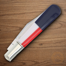 Rough Ryder Texas Star Daddy Barlow Folding Knife Stainless Steel Blade Red/White/Blue Plastic Handle