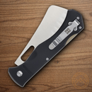 Rough Ryder Sous Chef Cleaver Folding Knife 4"  Stainless Steel Blade Black Aluminum Handle