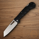 Rough Ryder Sous Chef Santoku Folding Knife 4.5" Stainless Steel Blade Black Aluminum Handle
