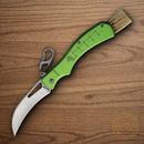 Rough Ryder Mushroom Hunter Folding Knife 3" Stainless Steel Blade Green Aluminum Handle