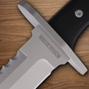 Rough Ryder Combat Fixed Knife 7.5" Stainless Steel Blade Black G10 Handle