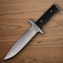 Rough Ryder Combat Fixed Knife 7.5" Stainless Steel Blade Black G10 Handle