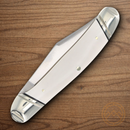 Rough Ryder Copperhead Pocket Knife Stainless Steel Blades White Micarta Handle