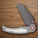 Rough Ryder Tattoo Series Folding Knife 3.5" Stainless Steel Blade Gray Aluminum Handle