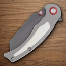 Rough Ryder Tattoo Series Folding Knife 3.5" Stainless Steel Blade Gray Aluminum Handle