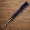 Rough Ryder Tattoo Series Folding Knife 2.75" Stainless Steel Blade Purple Aluminum Handle
