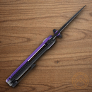 Rough Ryder Tattoo Series Folding Knife 2.75" Stainless Steel Blade Purple Aluminum Handle