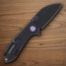 Rough Ryder Tattoo Series Folding Knife 2.75" Stainless Steel Blade Purple Aluminum Handle