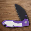Rough Ryder Tattoo Series Folding Knife 2.75" Stainless Steel Blade Purple Aluminum Handle