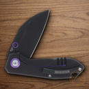 Rough Ryder Tattoo Series Folding Knife 2.75" Stainless Steel Blade Purple Aluminum Handle