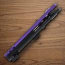 Rough Ryder Tattoo Series Folding Knife 2.75" Stainless Steel Blade Purple Aluminum Handle