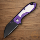 Rough Ryder Tattoo Series Folding Knife 2.75" Stainless Steel Blade Purple Aluminum Handle