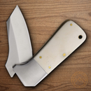 Rough Ryder Winter Folding Knife 2" Stainless Steel Blade White Bone Handle