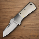 Rough Ryder Winter Folding Knife 2" Stainless Steel Blade White Bone Handle